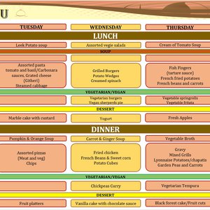 This Week's Menu - Braeburn Garden Estate International School